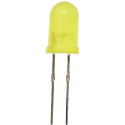 LED, gul lysdiod 5 mm, 5-pack